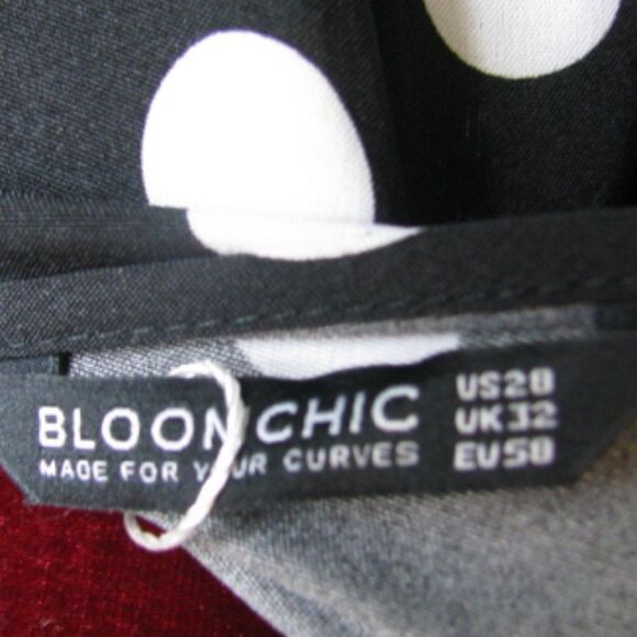 NWT BloomChic polka dot wrap dress 28 / 5X - Picture 11 of 12